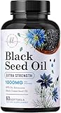 Black Cumin Seed Oil 1000mg Per Serving - Premium Nigella Sativa Blackseed Softgels, Pure Natural Black Cumin Seed Oil & Antioxidant for Skin & Immune Support - Non GMO, Bottled in USA - 60 Softgels