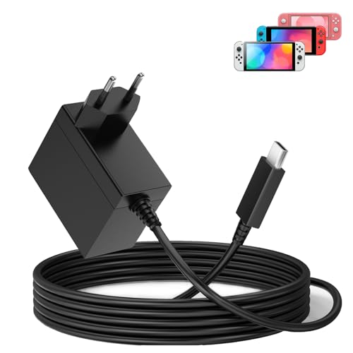 Switch cavo di ricarica compatibile con Nintendo Switch/Lite/OLED/Deck Dock/Pro Controller