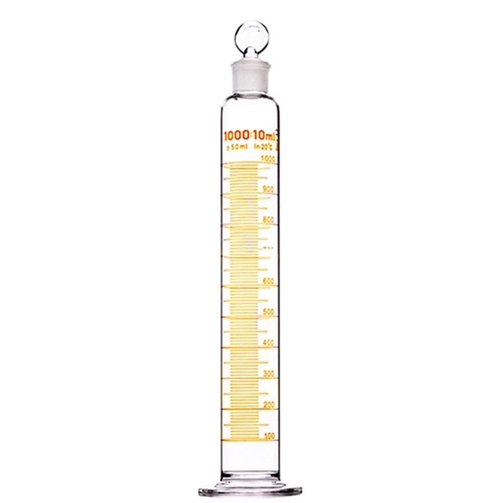 Equipos y suministros de laboratorio Probeta de laboratorio con tapón vidrio esmerilado