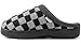 UBFEN Mens Womens Slippers Classic Plaid Winter Warm with Memory Foam Fluffy House Shoes Platform Indoor Bedroom B Black Grey 15-16 Women/13-14 Men
