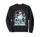 Photo Gallery let it snow divertente pupazzo di neve stelle felpa Photo Gallery let it snow divertente pupazzo di neve stelle felpa