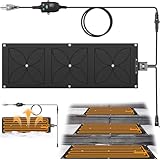 Maxztill 10' x 30' Heated Snow Melting Mat, 7mm Thickening Anti-Slip Rubber Snow and Ice Melting Mat, Electric Winter Heating Mat for Outdoor Steps,Stairs,Sidewalks,Walkways (Pack of 1)