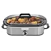 Magnifique 4 Quart Slow Cooker with Casserole Manual Warm Setting Perfect Kitchen Small Appliance for Family Dinners Dishwasher Safe Crock Stainless Steel