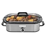 Magnifique 4-Quart Slow Cooker with Casserole Manual Warm Setting - Perfect Kitchen Small Appliance for Family Dinners, Dishwasher Safe Crock, Stainless Steel Magnifique 4 Quart Slow Cooker with Casserole Manual Warm Setting Perfect Kitchen Small Appliance for Family Dinners Dishwasher Safe Crock Stainless Steel
