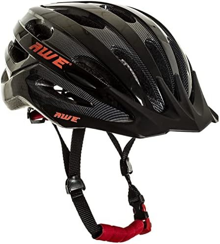 AWE AWEAir In Mould Adult Bike/E-Bike Unisex Helmet 58-61cm Black/Carbon. Super Features See 360 Degree Video *5 YEAR CRASH REPLACEMENT