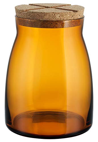 Kosta Boda Bruk Amber 57 oz. Jar with Cork
