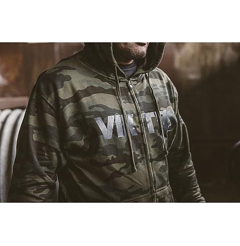 VIKTOS Men's Burnished Lightweight Stylish Soft Cotton/Polyester Fleece Zip Up Tactical Hoodie | Relaxed Fit4