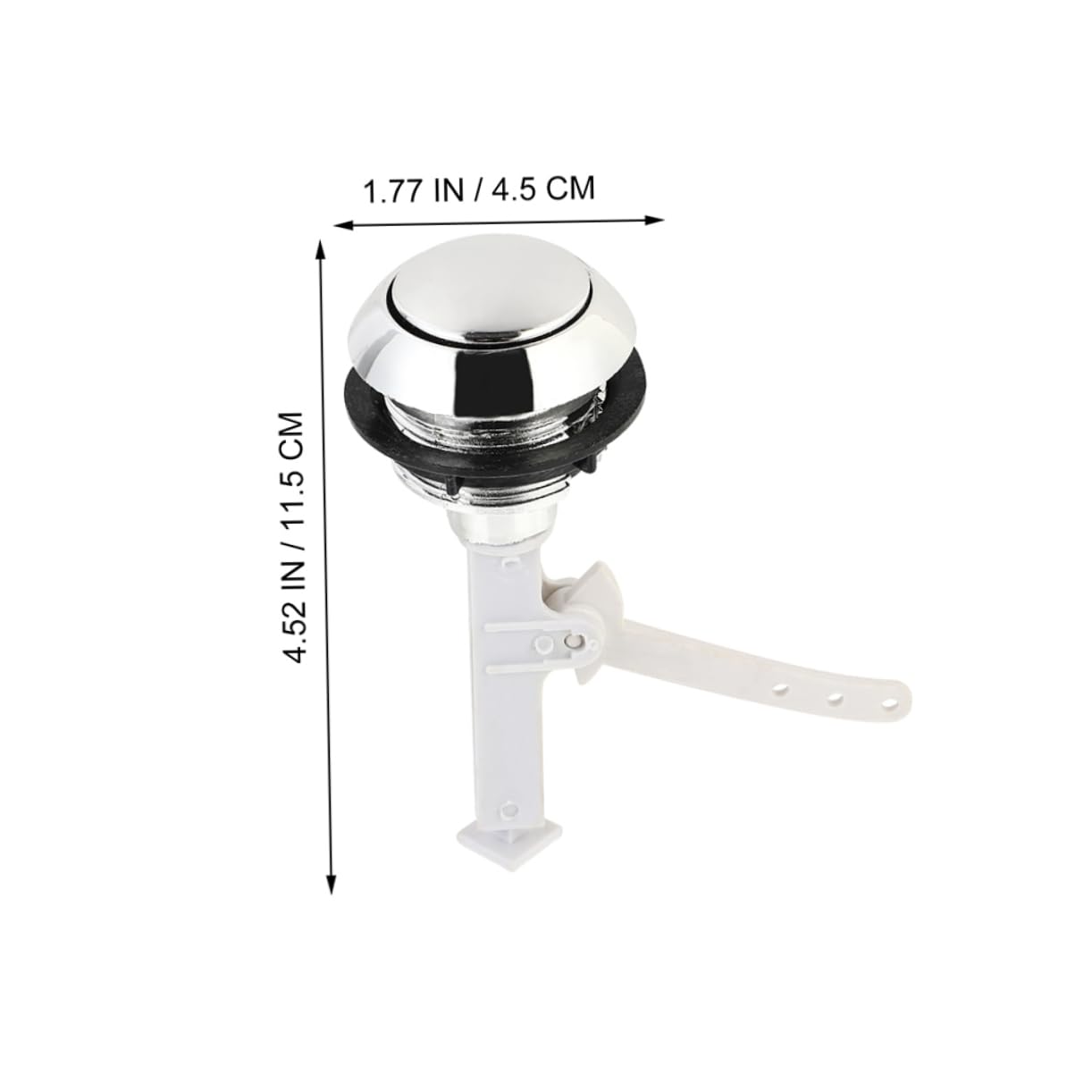 NUOBESTY 5 Ensembles Bouton De Toilette Pousser Réservoir De Toilettes Boutons De Réservoir De Toilette Clé Seul Bouton De Chasse D'eau Libérer Les Pièces Abdos 12 Pièces * 5
