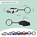 glahorse For Ford Mustang Keychain，For Ford Mustang Accessories 2015-2020，Metal Keychain (White)
