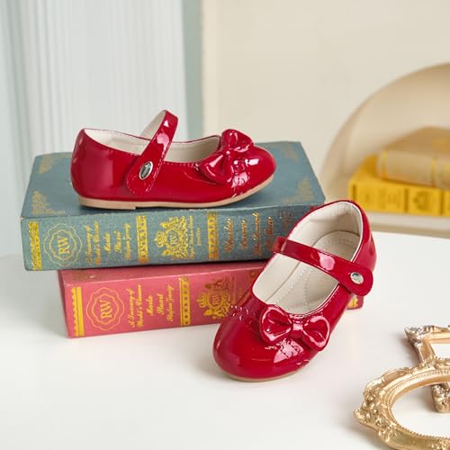 Toddler Flower Girl Dress Shoes - Little Girl Mary Janes Flats Wedding Party3