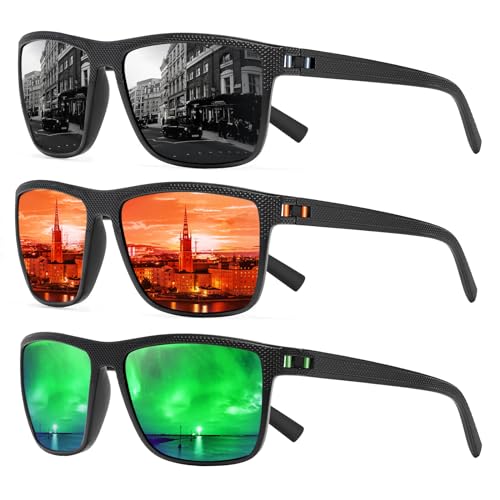 TURBOPEP Square Polarized Sunglasses