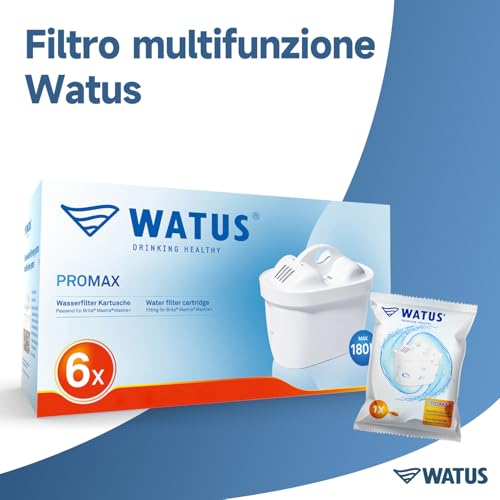 Watus Filtri, Compatibili con BRITA Maxtra+ e Maxtra, Maxtra Pro, Maxtra Plus, Made in Germany, Riducono Piombo, Cloro, Metalli Pesanti e Calcare Nell'acqua (6) - 2