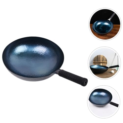 Wok tradicional de hierro Unomor con mango resistente miniatura 5
