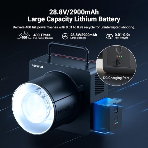 NEEWER Q6 600Ws 2.4G TTL Outdoor Studio Flash
