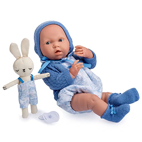 JC Toys - La Newborn Royal Collection | Anatomically Correct Real Boy Baby Doll | 15" All-Vinyl Baby Doll | Designed by Berenguer Made in Spain | Ages 2+ | Blue Gift Set - image 6
