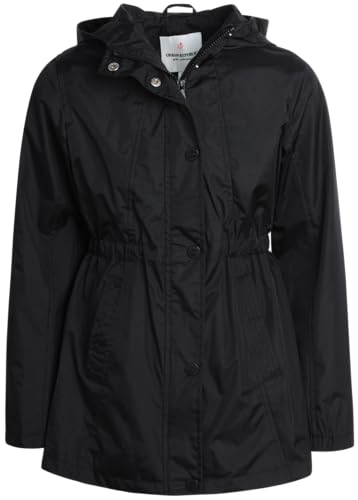 Image of URBAN REPUBLIC Girls Rain Jacket - Lightweight Slicker Shell Rain Coats for Girls Hooded Windbreaker Kids Raincoat