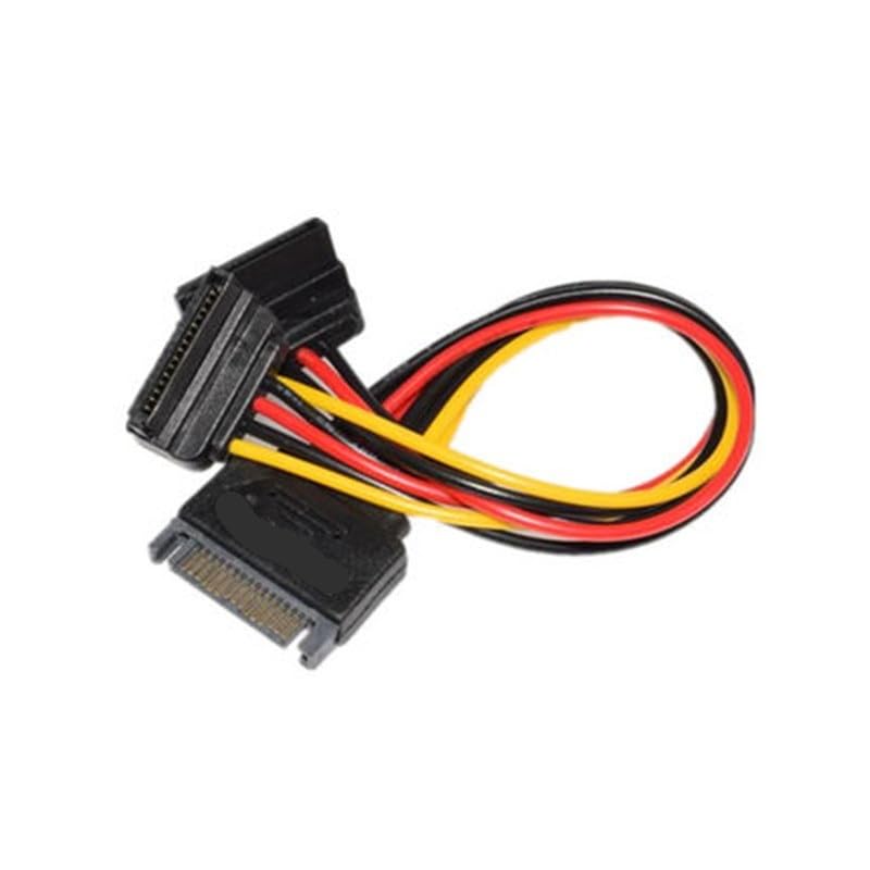 Cable de alimentación SATA II 15Pin macho a 2 hembra 20 cm miniatura 2