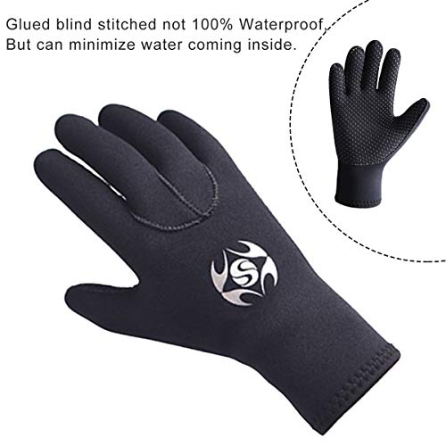 image for SLINX Neoprene Diving Gloves Wetsuit Five Finger Gloves 3mm Anti Slip 