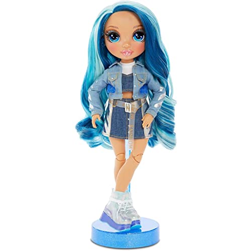 Rainbow High 569633E7C Fashion Doll, Blue Themed Doll With Luxury Outfits, Accessories and Fashion Doll Stand, Series 1, Skyler Bradshaw, For Girls Age 6+ (Amazon Exclusive)