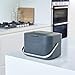 Joseph Joseph Intelligent Waste Compost Bin Food Waste Caddy with Odor Filter and Ventilation, 1 gallon / 4 liters, Graphite