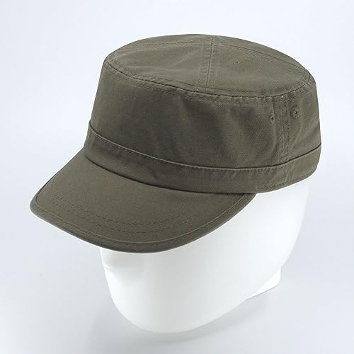 Image of The Vintage Year Heavy Stitching Washed Cotton Cadet Hat - Durable Military Baseball Cap for Men & Women, Outdoor Casual Wear