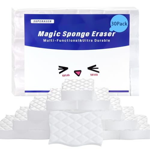 Esponjas mágicas de 2 unidades, paquete de 30 esponjas de melamina a granel, esponja multifuncional de limpieza del hogar para baño, zapatos, suelo, bañera, fregadero, muebles, limpiador de paredes
