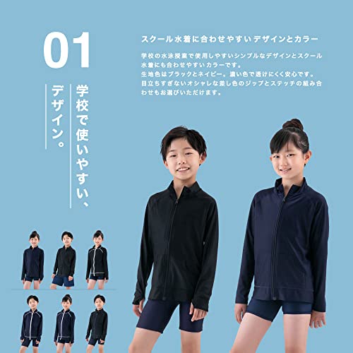 RINNE ラッシュガード キッズ ブラックB 160