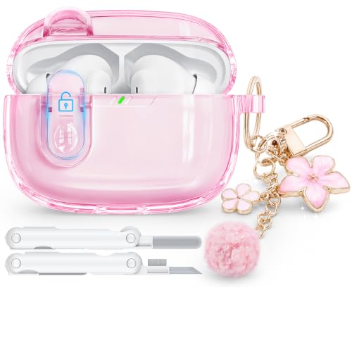 for JBL Vibe Beam 2(2025)/Beam(2023)/200TWS (2022) with Safety Lock Pink
