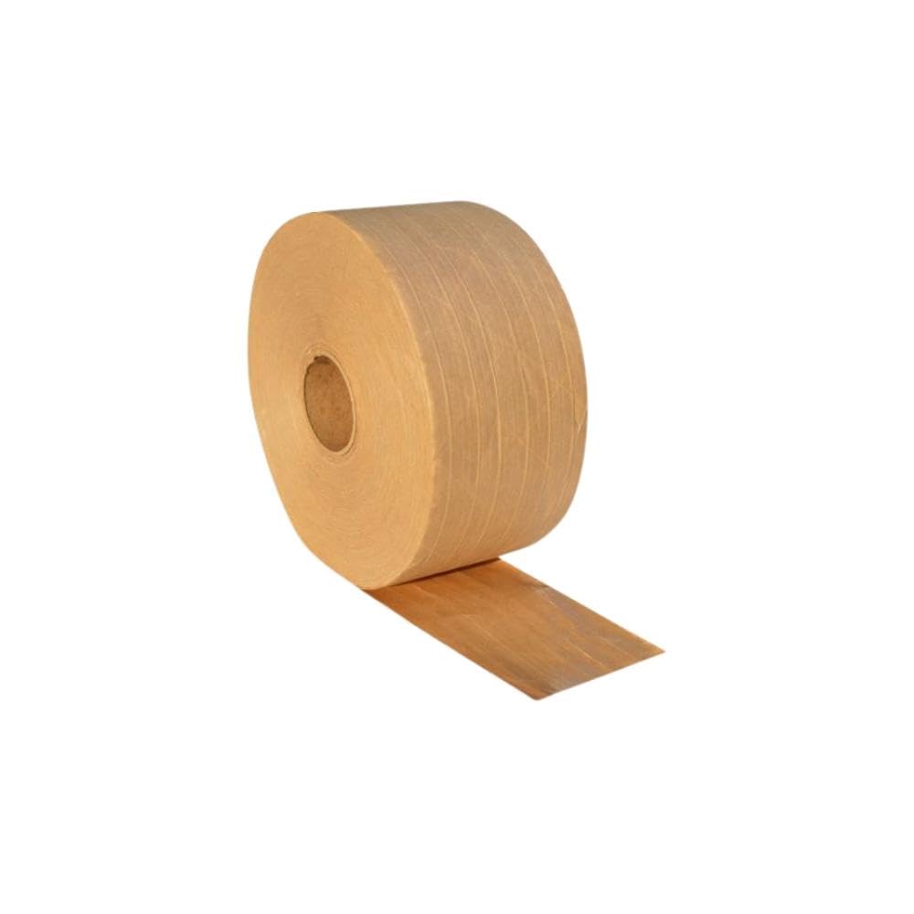 Shield Tape Wolverine 4.0 Brown Kraft Paper Packing Tape, 10 Pack, 2.75 Inch x 450 Feet, 5.5 Mil, Water Activated Gum Tape with Fiberglass Reinforced Strands