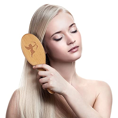 Hair Brush, 100% Boar Bristle Hair Brush Set For Women Men Kids Long Short Straight Curly Wavy Thick Thin Fine Dry Wet Oily Hair Adds Shine Detangles Knots And Makes Hair Smooth #TOP1