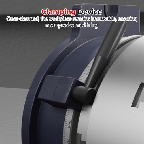 3-J Chuck Indexing Head for Milling Machines, Rotary Spindle for Horizontal/Vertical Use, 1:90 Reduction Ratio, Precision Tooling Accessory for Enhanced Machining Performance