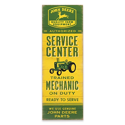 John Deere Service Center Vintage Wood Wall Decor - Large