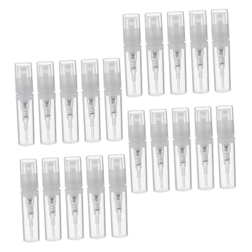 Mikikit 20Piezas Perfume Recargables Unidades Frascos Portátiles de Aceite Resistentes y Ligeros