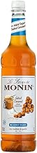 MONIN Premium Salted Caramel No Added Sugar Syrup 1L for Coffee and Cocktails. Vegan-Friendly, Allergen-Free, 100% Natural Flavours and Colourings. Salted Caramel Coffee Syrup