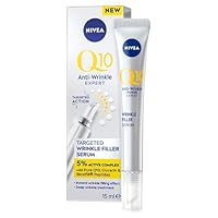 NIVEA Q10 Anti-Wrinkle Expert Targeted Wrinkle Filler Serum 15ml | With Q10, Glycerin & Peptides | Visibly Reduces Wrinkles | Boosts Collagen to Plump Skin | Women's Anti-Ageing Serum