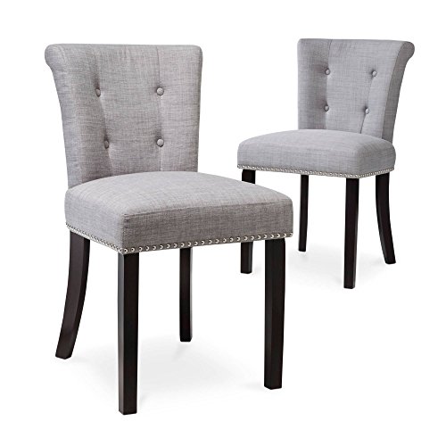 Scrollback With Nailhead Dining Chair 2 Piece Ave Six Brickseek