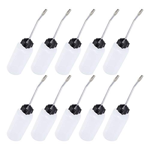 10 Pcs 120ML Sewing Machine Oiler, 10pcs Iron Nozzle Plastic Oiler, Household Needles Oil Pot Appliances for Rooms Machinery Factories