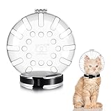 Kifmurase Cat Muzzle for Grooming Adjustable Hood Transparent Cats Helmet Anti Bite Muzzles Prevent from Cats Biting Scratching, Breathable Cat Bubble Muzzle for Nail Trimming Shaving and Bathing