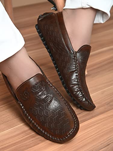 Image of Prolific Men's Casual & Party Textured Drving & Loafers