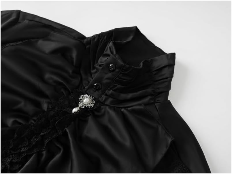 Apocrypha Mens Pirate Shirt Vampire Renaissance Victorian Medieval Gothic Party Costume - Image 4