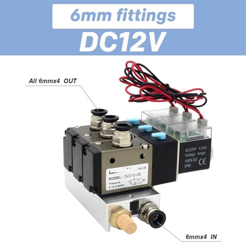Électrovanne 3V210-08-NC 220V pour l'automatisation des ateliers et machines - 3