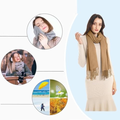 Womens Scarf Pashmina Shawls and Wraps for Evening Dress Wedding Bridesmaid Gift2