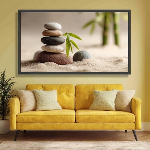 Tableau mural sur toile Zen Stone Stack pour apaiser l'esprit à la maison - 3