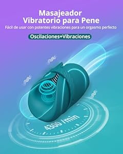 LOVENSE Gush 2 Masturbador Masculino Automático,Vibrador Masculino para el Pene y Oscilación,App Control Remoto Juguetes Sexuales para Hombres con Entrenamiento de Resistencia