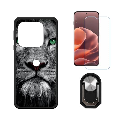 BMPNLSZ �K�p Motorola Edge 70 Pro�p+HD�����K���X�ɓK�����ėpTPU�P�[�X�A�V���J�Q���P�[�X�o���p�[�ی�o�b�N�P�[�X-�ɓK����9�d�x�X�N���C�u�h�~�X�N���[���v���e�N�^(6,78") + ���O���\�Ŕėp�I��360�x��]�\��