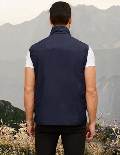 Image of Gihuo Mens Vest Casual Lightweight Vests Summer Sleeveless Jackets for Travel Hiking Fishing