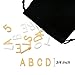 Hicarer 290 Pieces 3/4 Inch Letter Board Supplement Changeable Letter Alphabets Plastic Characters Numerals Punctuation Letter Set White Yellow