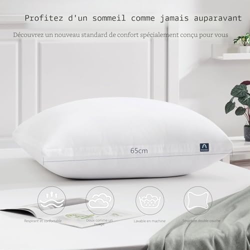 Oreiller ergonomique ACCURATEX contre la raideur cervicale 65x65 - 6