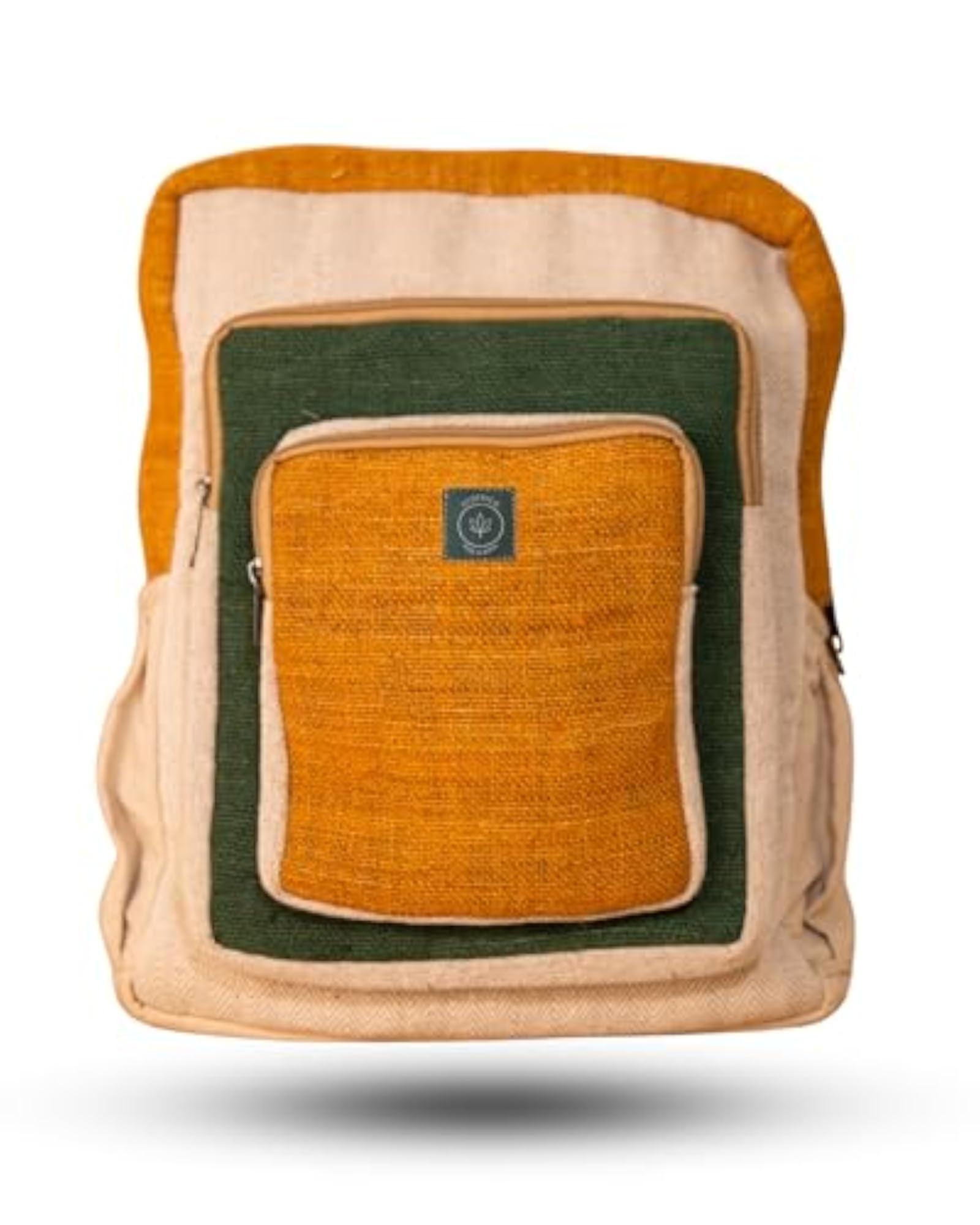 Eco-Friendly Unisex Hemp Backpack with Laptop Compartment