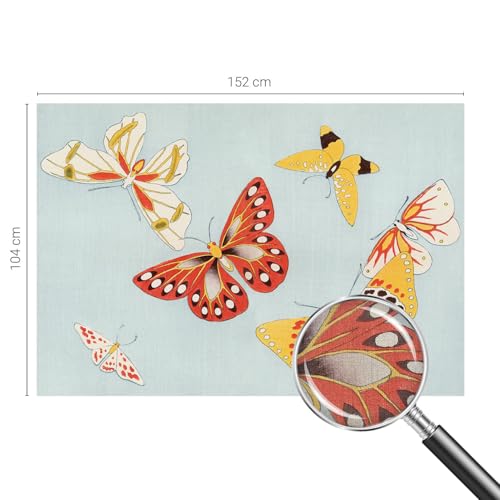 Decoración de pared de mariposas para renovar un salón sin pintar 5
